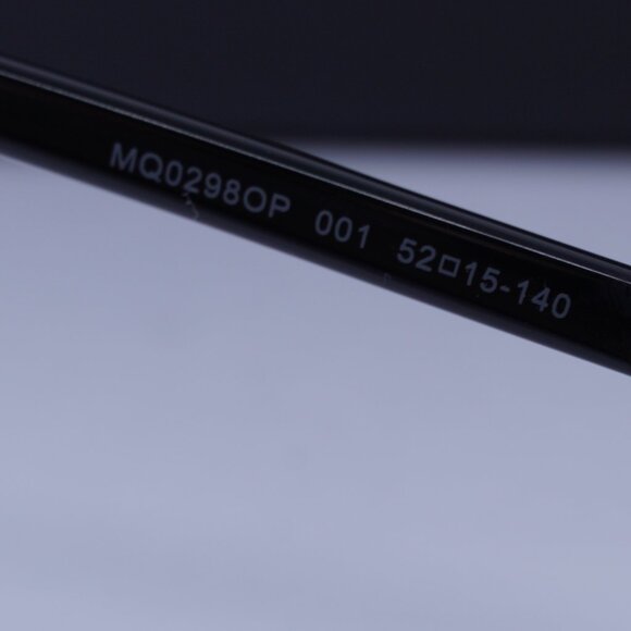 McQ by Alexander McQueen MQ0298OP 001 Rectangle Eyeglasses 52mm – Black - Picture 7 of 9